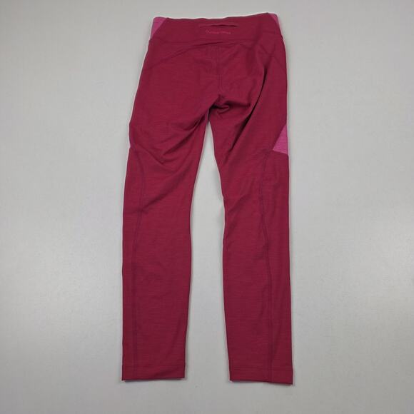 Outdoor Voices Leggings Womens Small Pink Red Colorblock Athletic Yoga Workout - Picture 4 of 10